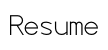 Resume